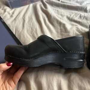 Women's Black Dansko Clogs